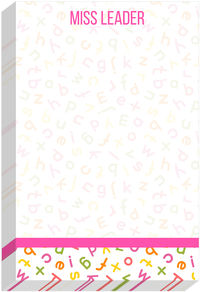 Neon Letters Notepad