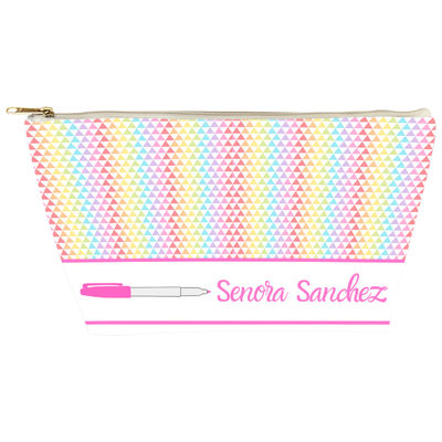 Pink Marker Gusseted Pouch