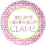 Pink Birthday Placemat