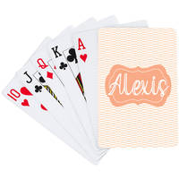 Rattan Orange Playing Cards