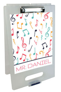 Musical Notes Clipboard Storage Case