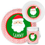 Dotted Santa Plate