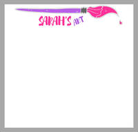 Pink Brush Art Writing Board