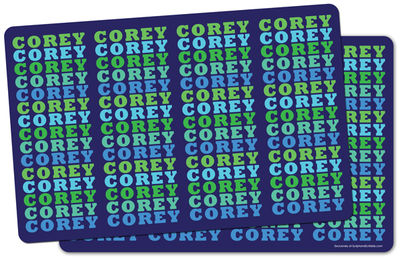 Name in Brights Boy Placemat