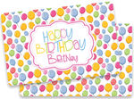 Birthday Balloons Pastel Plate
