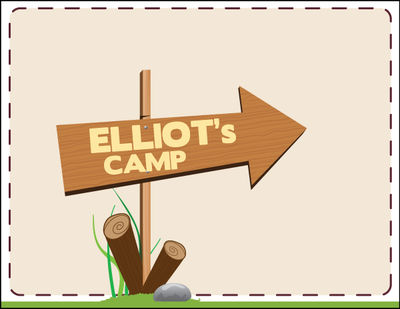 This Way to Camp Foldover Card