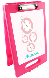 Pink Compass Clipboard Storage Case