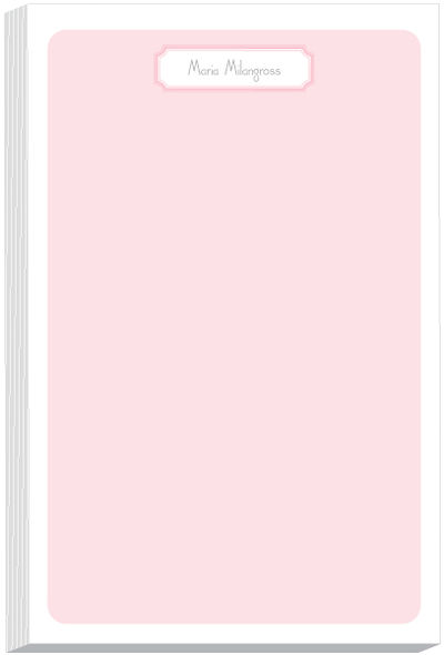 Pink Ornate Frame Note Pad