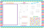 Rainbow Chevron Dry Erase Placemat