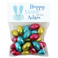 Blue Bunny Ears Candy Bag Toppers