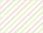 Pink Linen Stripes Note Card