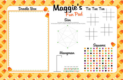 Candy Corn Paper Placemats