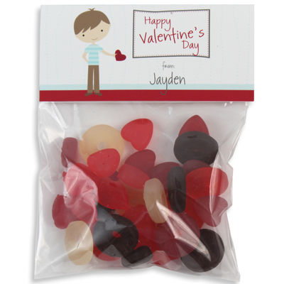 Be Mine Boy Valentines Candy Bag Toppers
