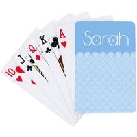 Scallop Blue Playing Cards