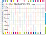 Color Pencils Homework Tracker