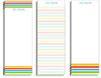 Multi Color Ruler Skinny Pad Set