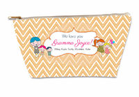 Drawn Chevron Kids Small Gusseted Pouch