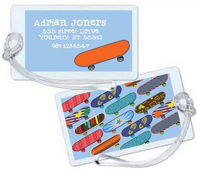 Cool Skateboards Luggage Tag