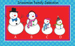 Snowman Family Platter