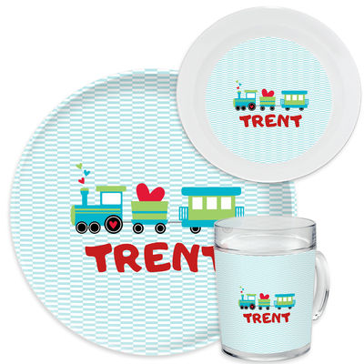 Heart Train Valentine Dinnerware Set