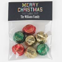 Holiday Ribbon Candy Bag Toppers