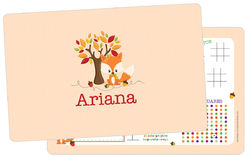 Fall Fox Dry Erase Placemat