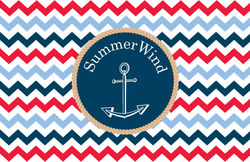 Anchored in Chevron Paper Placemats