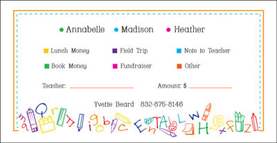 Letters and Tools Money Envelope