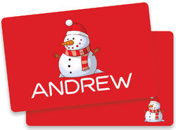Snowman Red Placemat