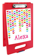 Lined Hearts Clipboard Storage Case