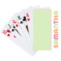 Letters Green Playing Cards