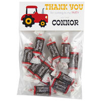 Red Tractor Birthday Party Candy Bag Favors