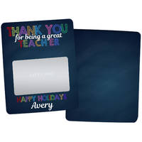 Chalkboard Letters Teacher Gift Card Holders