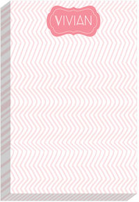 Monochromatic Chevron Pink Notepad