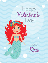 Mermaid Valentine's Card