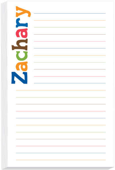 Letter Hues Boy Note Pad