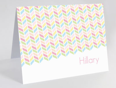 Spring Herringbone Foldover Card