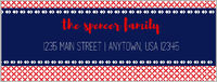 Red and Blue Address Labels