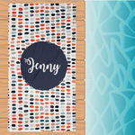 Orange Dot Beach Towel