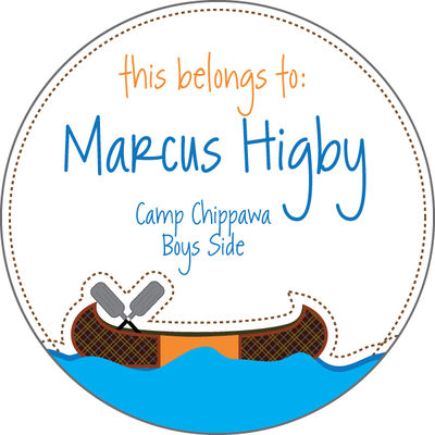Camp Canoe Camp Stickers