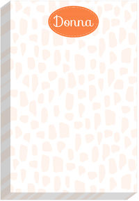 Cheetah Orange Notepad