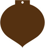 Chocolate Flourish Ornament Card