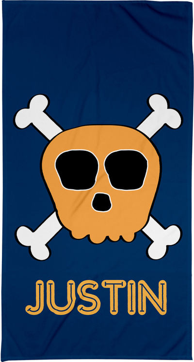 Skull and Bones Beach Towel