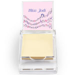 Faded Musical Notes Sticky Note Holder