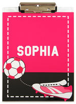 Soccer Pink Acrylic Clipboard