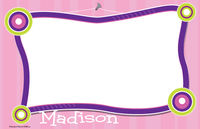 Framed Purple Paper Placemats