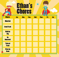 Superboy Chore Board
