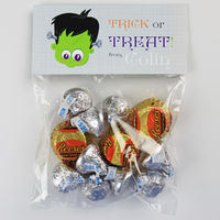 Frankenstein Halloween Candy Bag Toppers