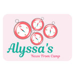 Pink Compass Camp Postcard