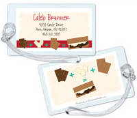 Brown S'mores Luggage Tag